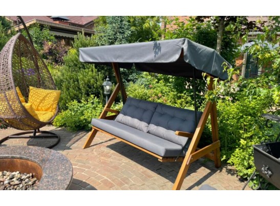 Качели Paris серые с подушками в Ростове-на-Дону