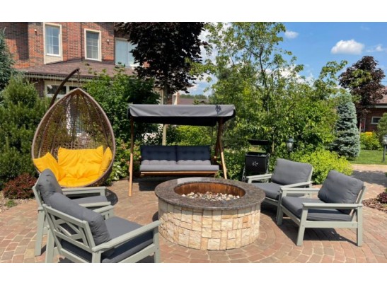 Качели Paris серые с подушками в Ростове-на-Дону