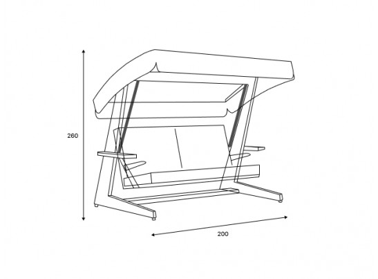 Премиальные 4-местные качели Luna Deluxe в Ростове-на-Дону