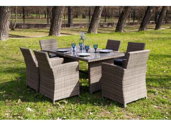 Обеденный комплект FIONA из искусственного ротанга в Ростове-на-Дону