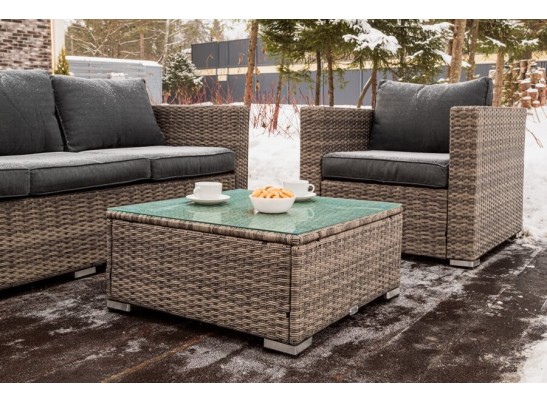 Лаунж-зона KARL с трёхместным диваном (серая) в Ростове-на-Дону