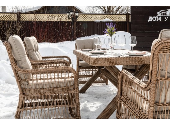 Обеденный комплект ISABELLA из искусственного ротанга в Ростове-на-Дону