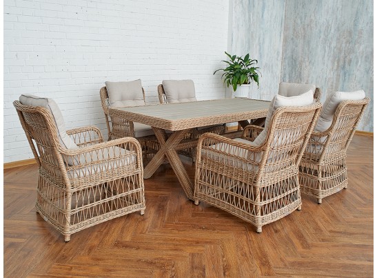 Обеденный комплект ISABELLA из искусственного ротанга в Ростове-на-Дону
