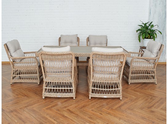Обеденный комплект ISABELLA из искусственного ротанга в Ростове-на-Дону