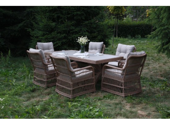 Обеденный комплект ISABELLA из искусственного ротанга в Ростове-на-Дону