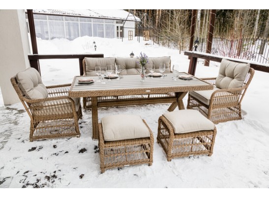 Обеденный комплект ALBERT из искусственного ротанга в Ростове-на-Дону
