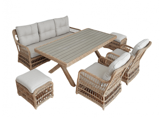 Обеденный комплект ALBERT из искусственного ротанга в Ростове-на-Дону