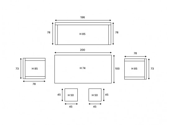 Обеденный комплект ALBERT из искусственного ротанга в Ростове-на-Дону