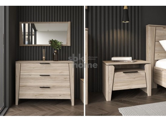 Спальня "Юта" (возможный вариант комплектации) в Ростове-на-Дону