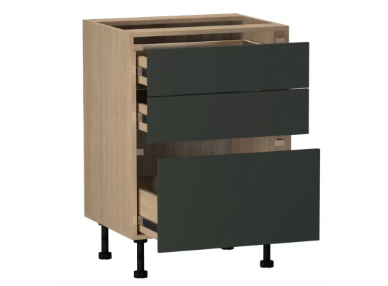 Стол с ящиками "Женева" зеленый