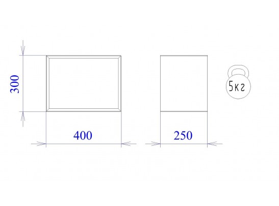 Полка навесная узкая "Каспер"
