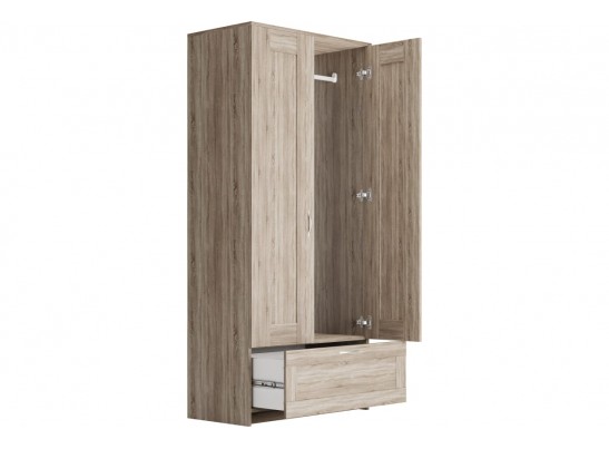 Шкаф 2 двери и 1 ящик СИРИУС 2 2.02.01.020.1 в Ростове-на-Дону