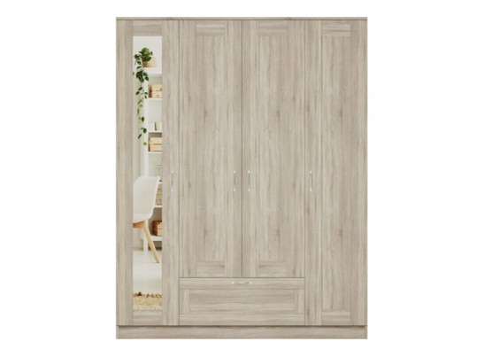 Шкаф 4 двери и 1 ящик с зеркалами СИРИУС 4 2.02.01.041.1 в Ростове-на-Дону