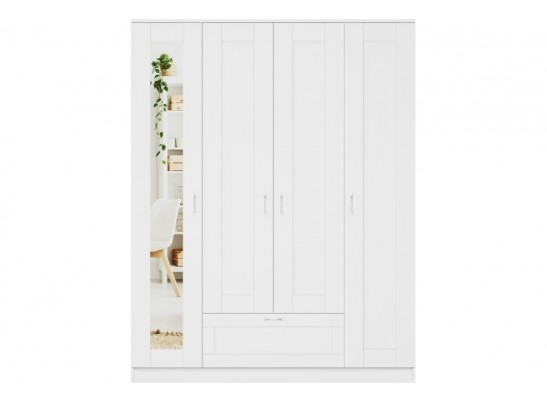 Шкаф 4 двери и 1 ящик с зеркалами СИРИУС 4 2.02.01.041.1 в Ростове-на-Дону