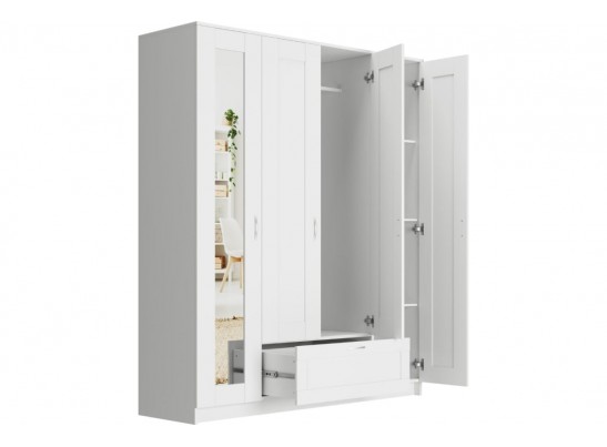 Шкаф 4 двери и 1 ящик с зеркалами СИРИУС 4 2.02.01.041.1 в Ростове-на-Дону