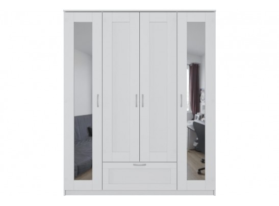 Шкаф Шведский Стандарт 4 двери и 1 ящик с зеркалами СИРИУС 4 2.02.01.042.1 в Ростове-на-Дону