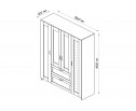 Шкаф 4 двери и 2 ящика с зеркалами СИРИУС 4 2.02.01.091.1 в Ростове-на-Дону