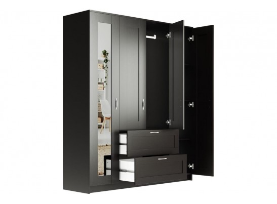Шкаф 4 двери и 2 ящика с зеркалами СИРИУС 4 2.02.01.091.1 в Ростове-на-Дону
