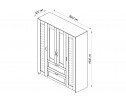 Шкаф 4 двери и 2 ящика с зеркалами СИРИУС 4 2.02.01.092.1 в Ростове-на-Дону