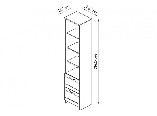 Стеллаж СИРИУС ящика 2.02.07.140.1 в Ростове-на-Дону
