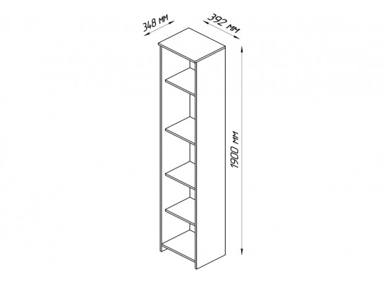 Стеллаж СИРИУС 5 полок 2.02.07.150.1 в Ростове-на-Дону