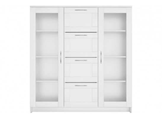 Тумба/комод СИРИУС 2 двери со стеклом и 4 ящика 2.02.03.400.1 в Ростове-на-Дону