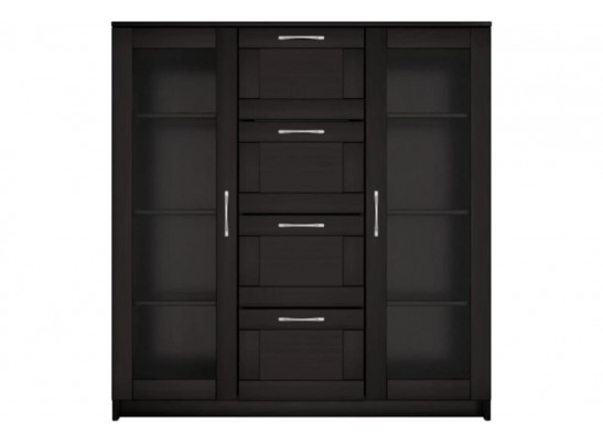 Тумба/комод СИРИУС 2 двери со стеклом и 4 ящика 2.02.03.400.1 в Ростове-на-Дону