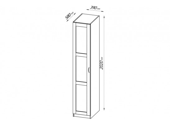 Шкаф ПЕГАС 1 сборная дверь 2.04.01.070.1 в Ростове-на-Дону