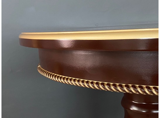 Стол овальный раскладной Милан (орех, золотая патина)