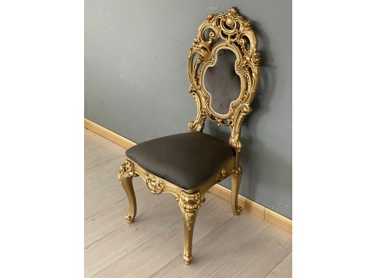 Стул с мягкой спинкой Император (велюр графит)