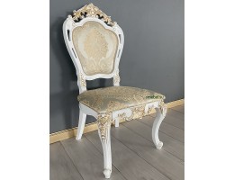 Стул Розалия (белый, патина золото)