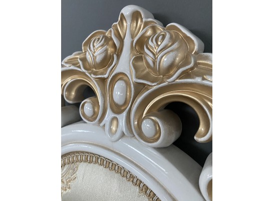 Стул Розалия (белый, патина золото)