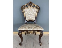 Стул Роза (темный орех, патина золото)