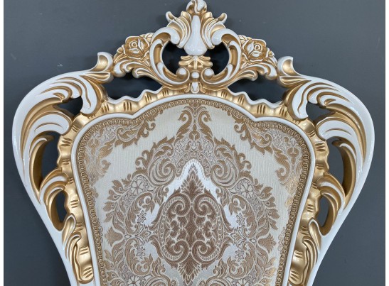 Стул Роза (белый, патина золото)