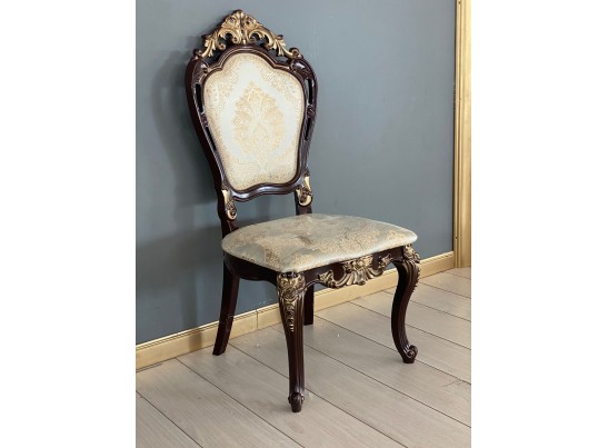 Стул Розалия (темный орех, патина золото)