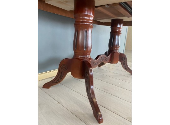 Стол овальный раскладной Верона (орех с черной патиной, шпон)