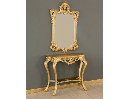 Консольный столик с зеркалом Версаль ТИП 2 (золото)