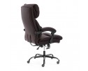 Кресло Чиф Металбл/Chief Metalbl кож/зам/ткань, коричневый/коричневый стеганный, 36-36/36-36 стеганный/TW-24