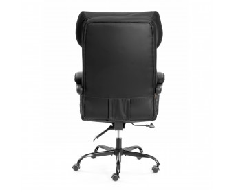 Кресло Чиф Металбл/Chief Metalbl кож/зам/ткань, черный/черный стеганный/черный, 36-6/36-6/TW-11