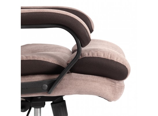 Кресло Дюк МеталБл/Duke metal BL ткань, светло-коричневый, KUB 03/TW-24