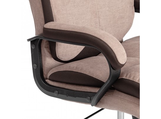 Кресло Дюк МеталБл/Duke metal BL ткань, светло-коричневый, KUB 03/TW-24