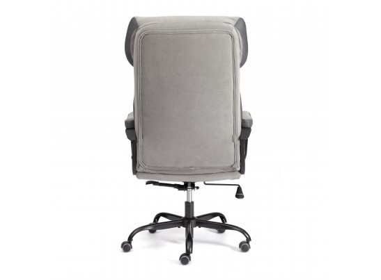 Кресло Дюк МеталБл/Duke metal BL велюр, серый, 29/TW-12