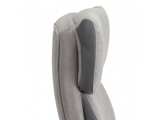 Кресло Дюк МеталБл/Duke metal BL велюр, серый, 29/TW-12