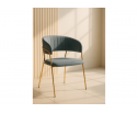 Стул на металлокаркасе Kamelia gold / gray