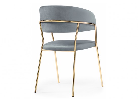 Стул на металлокаркасе Kamelia gold / gray