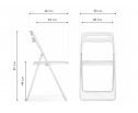 Пластиковый стул Fold складной white