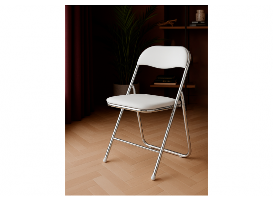 Стул на металлокаркасе Fold 1 складной white / chrome