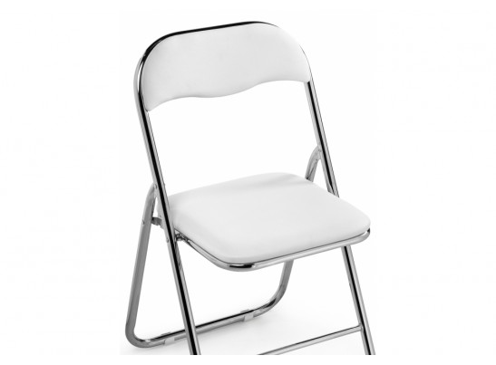Стул на металлокаркасе Fold 1 складной white / chrome