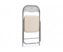 Стул на металлокаркасе Fold 1 складной beige / chrome