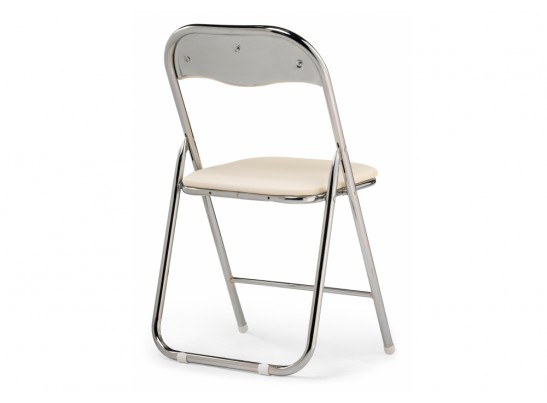 Стул на металлокаркасе Fold 1 складной beige / chrome